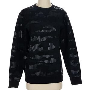 DIESEL Oliver Camouflage Mens Sweater Black on Black! Small RARE MSRP $550!